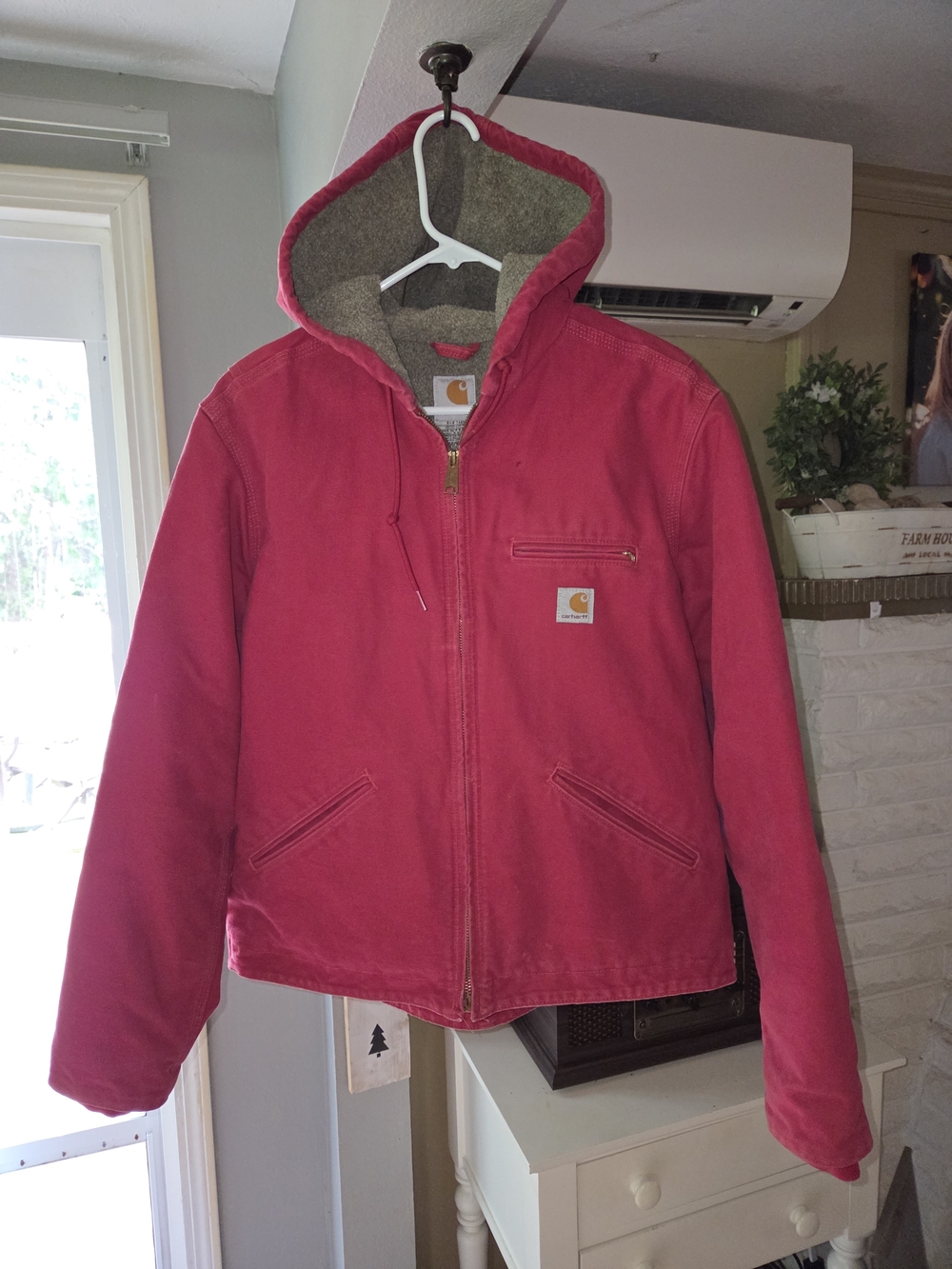 Y2K Carhartt Quilted Hooded Active Jacket “Tulip Pink” 100461-677 Women’s